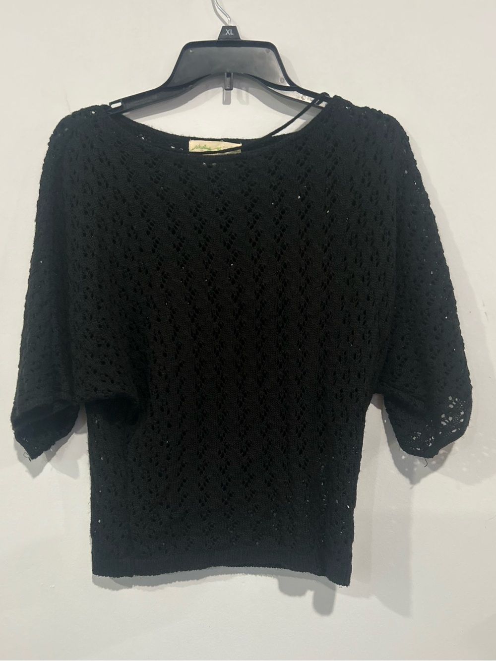 Black Open-Knit Women's Sweater - Staring at stars urban outfitters brand